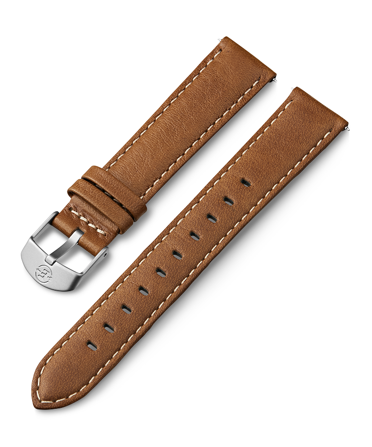 18mm Leather Strap in Tan