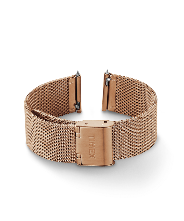 18mm Quick Release Mesh Band in Rose Gold-Tone