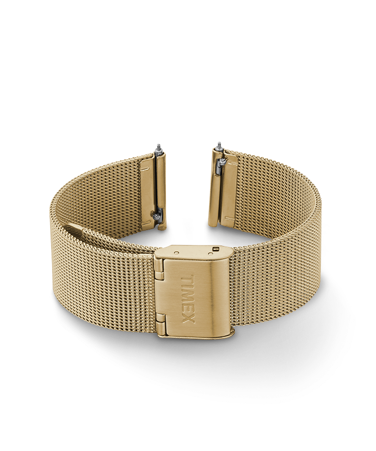 18mm Quick Release Mesh Band in Gold-Tone