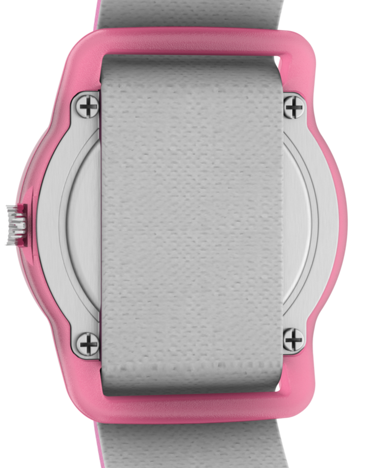 TW7C77100XY TIMEX TIME MACHINES® 29mm Pink Panda Elastic Fabric Kids Watch caseback image