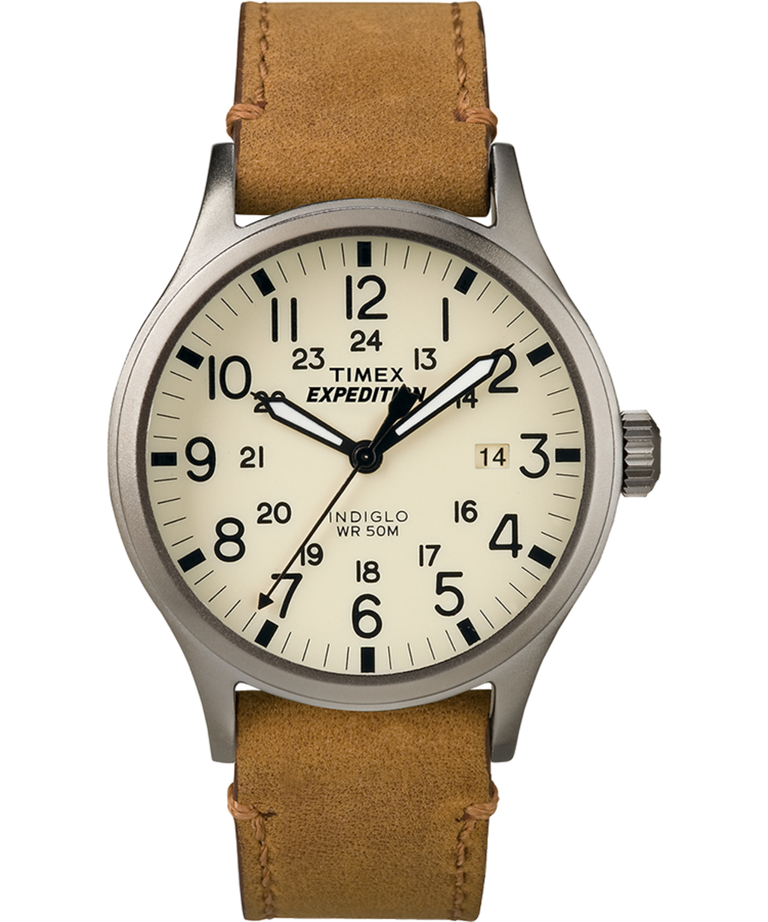 TWC0012009J Expedition Scout 40mm Leather Strap Watch in Tan primary image