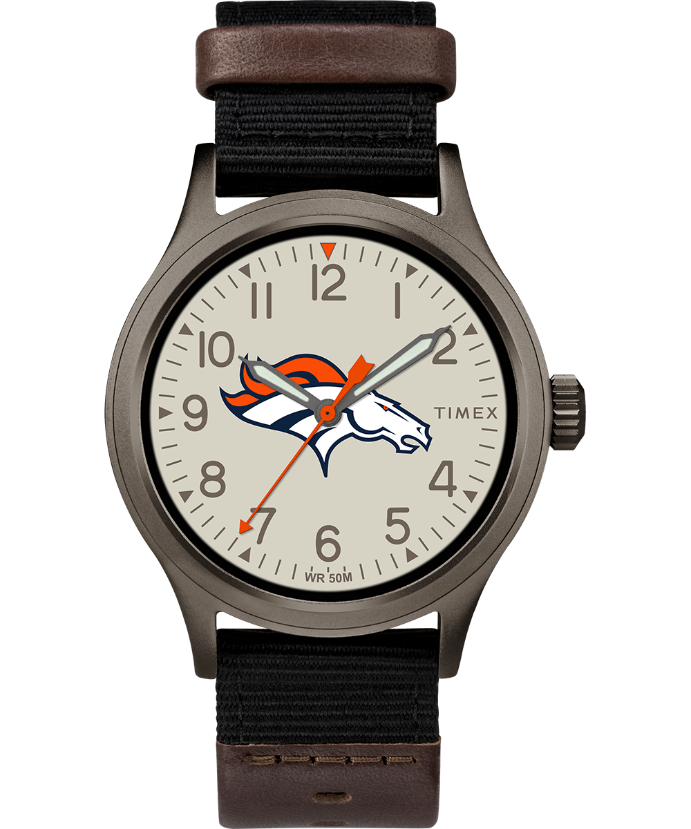 Clutch Denver Broncos Watch Timex Tribute NFL Collection Timex US