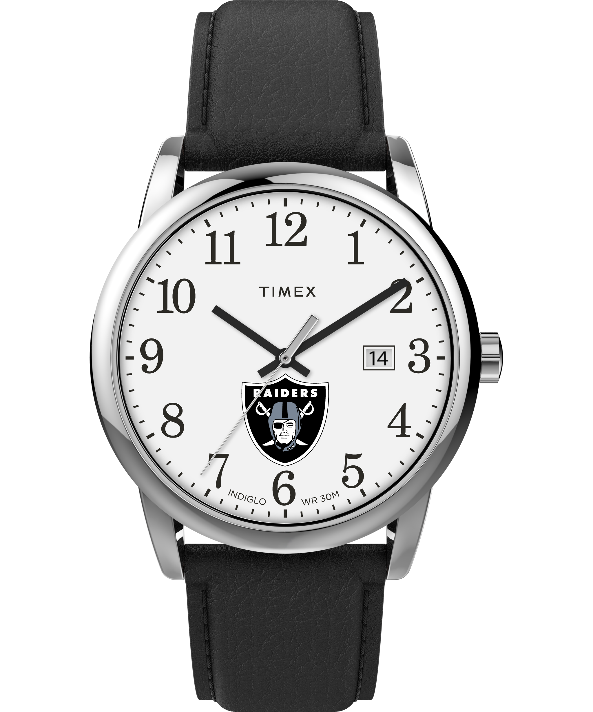 Ladies 36mm NFL Oakland Raiders Stainless Steel Watch With Mother-Of-Pearl  Dial | Ross-Simons