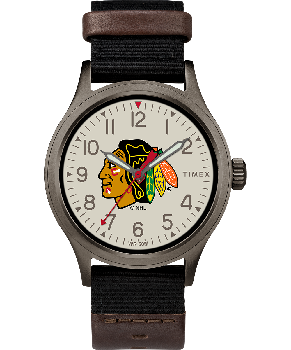 Chicago Blackhawks Watch Timex Clutch NHL Watch Tribute Timex US