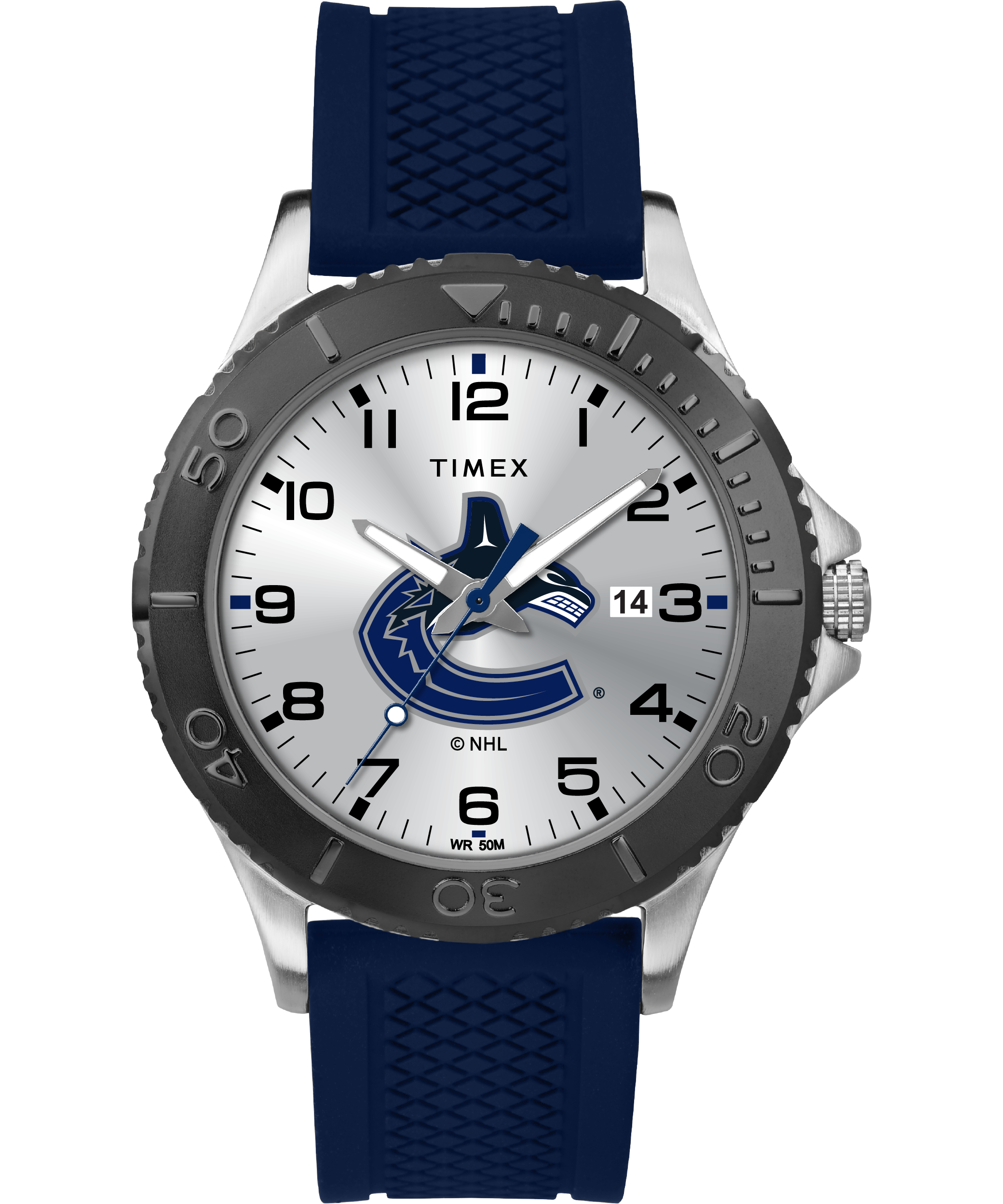 Vancouver Canucks Watch Timex Gamer Blue NHL Watch Tribute Timex US