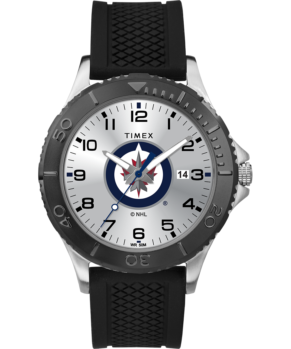 Winnipeg Jets Watch Timex Gamer Black NHL Watch Tribute Timex US