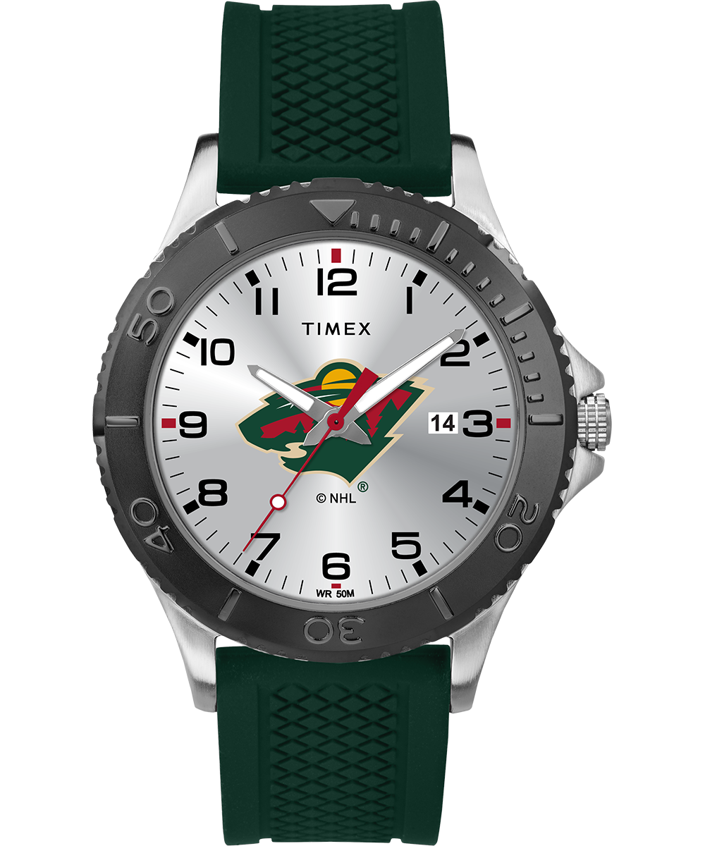 Minnesota Wild Watch Timex Gamer Green NHL Watch Tribute Timex US